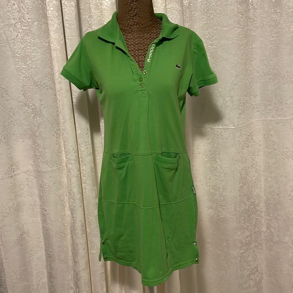 Lacoste green dress
